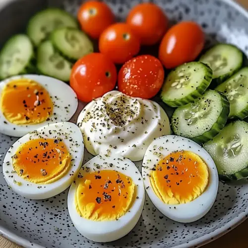 超pen个人视频97 Egg Plate with Fresh Veggies & Cream Cheese